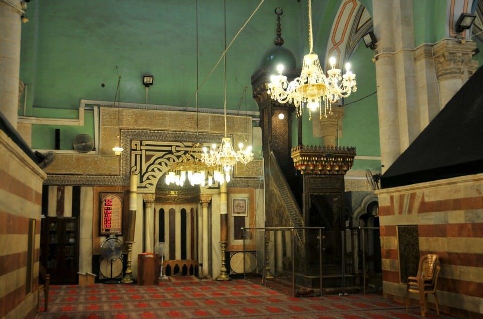 Another view inside the mosque at Hebron, Palestine, Tombs of the Patriarchs