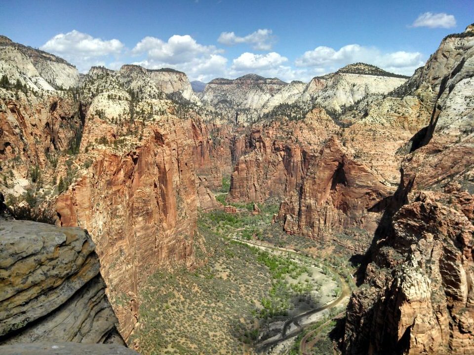 Top 4 Tour Groups for Solo Women Travelers, Temple of Sinewava from Angels Landing Zion National Park Low res