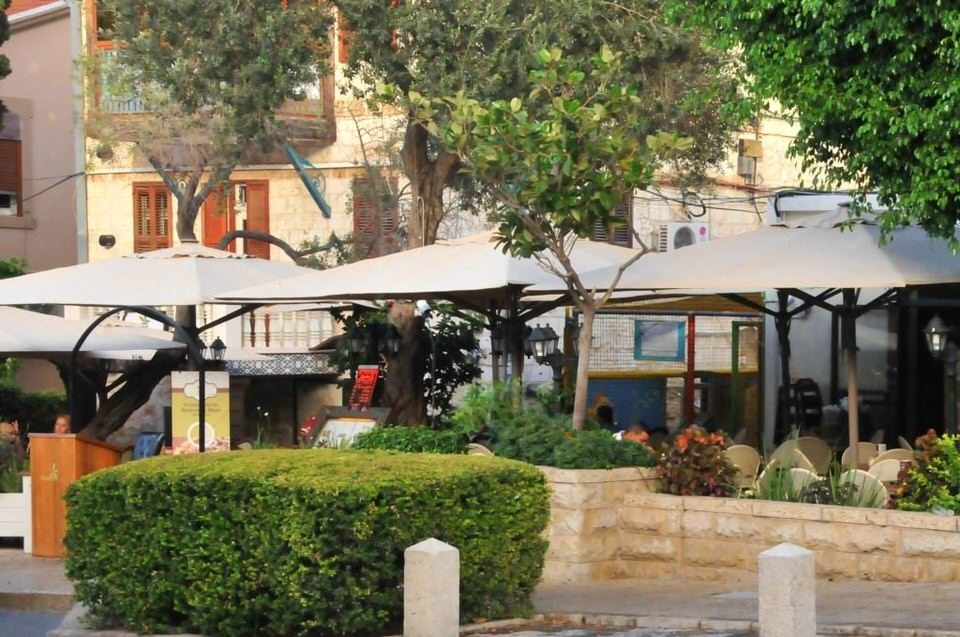 Restaurants, street cafes and romantic settings, Haifa, Israel 