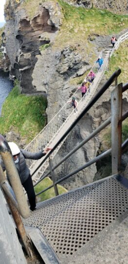 See rope bridge when in belfast Northern Ireland